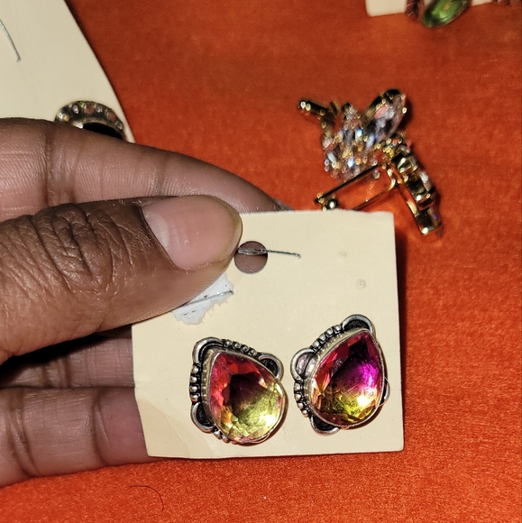 LOT of 925 Stone Cufflinks - Picture 6 of 7